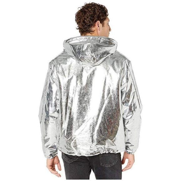 NEW Alexander McQueen McQ Metallic Hooded Jacket - Picture 10 of 10